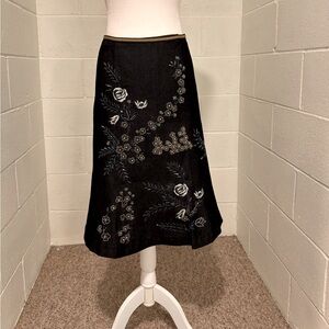 NWT denim beaded skirt